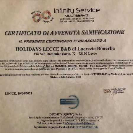 Holidays * レッチェ